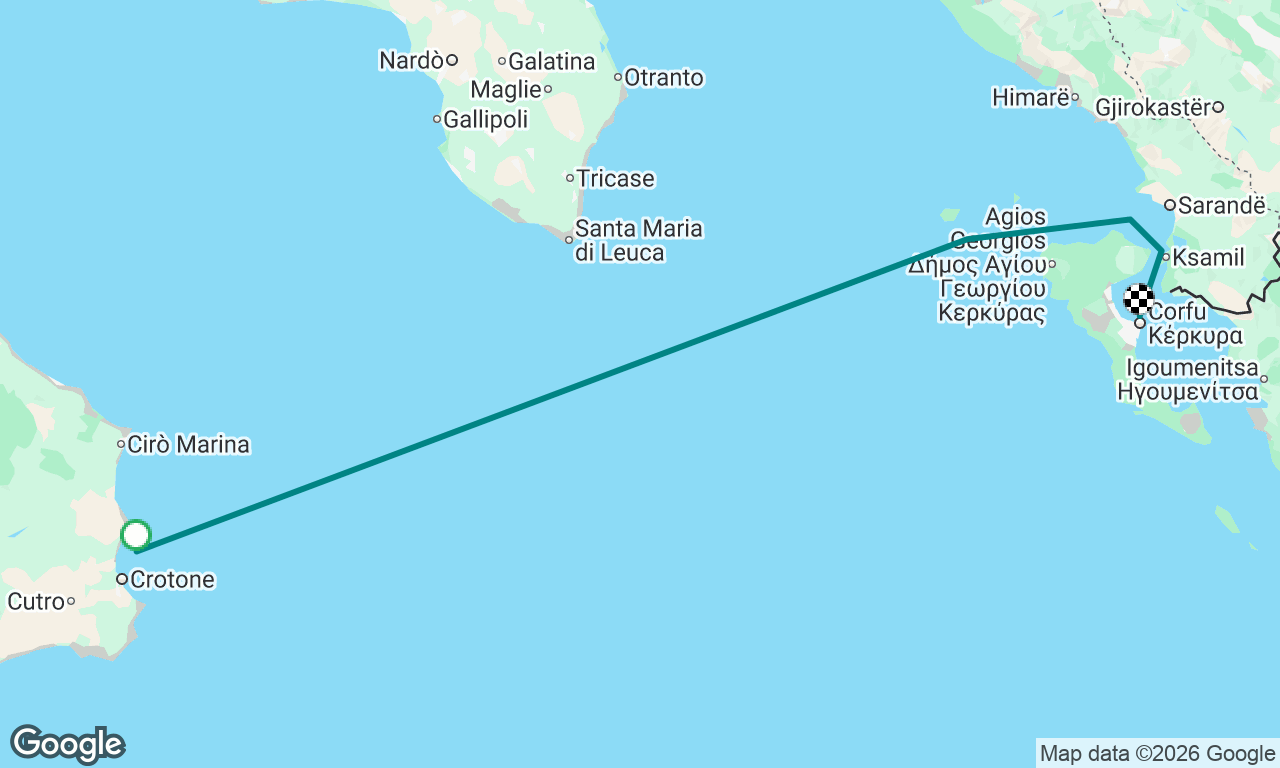 Greece final stretch to corfu