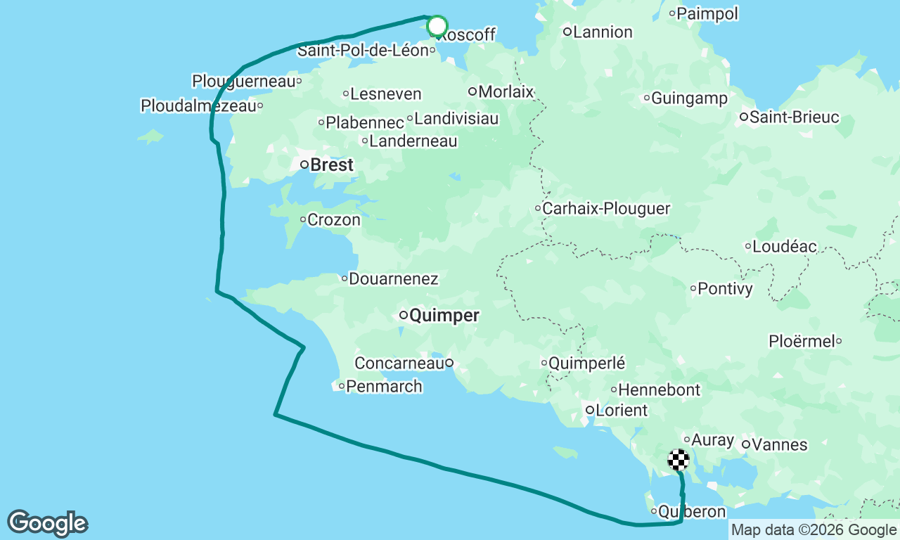 Delivery from Roskoff to Trinité Sur Mer