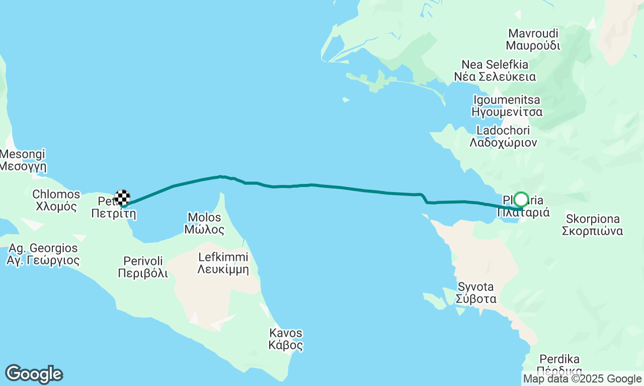 Flotilla May 10th Day 4 Plataria to Petriti