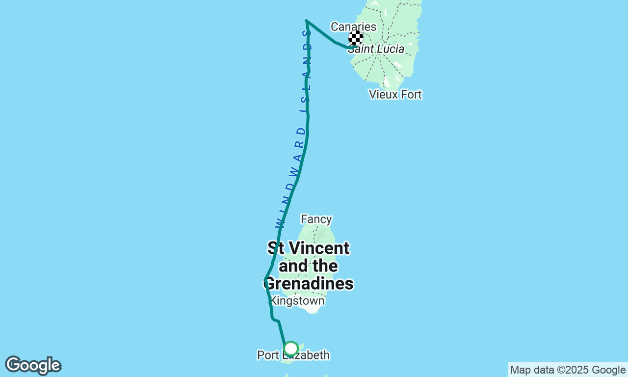 St Vincent to Saint Lucia 