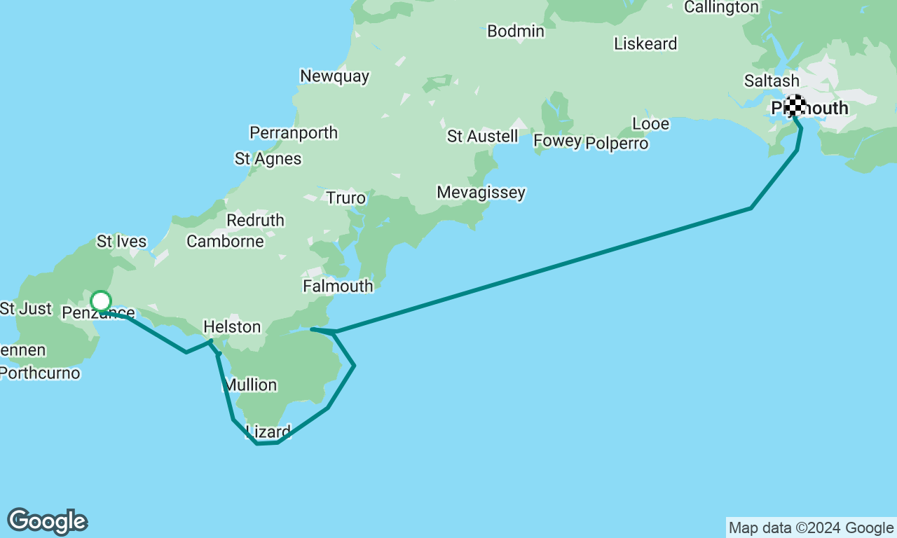 Penzance to Plymouth