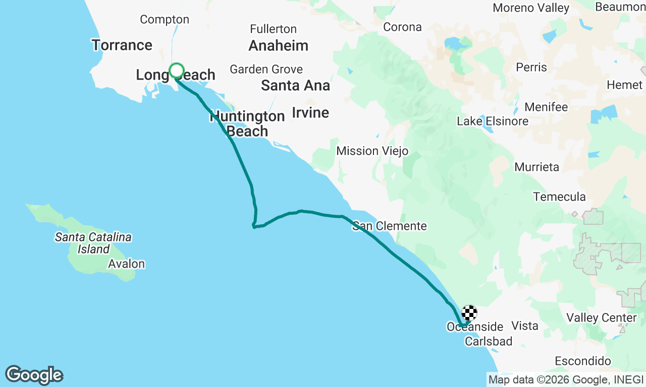 Long Beach to Oceanside