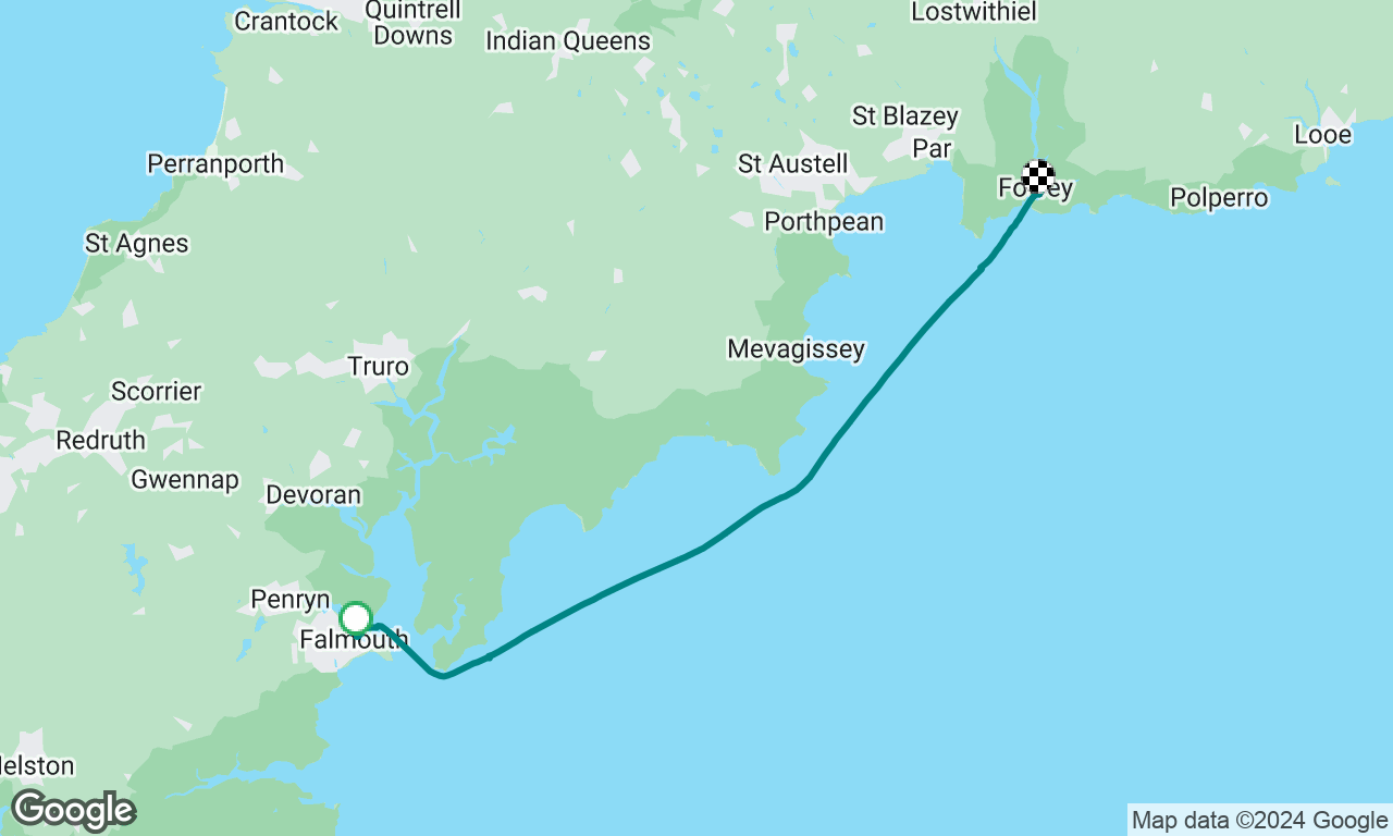 Falmouth to fowey