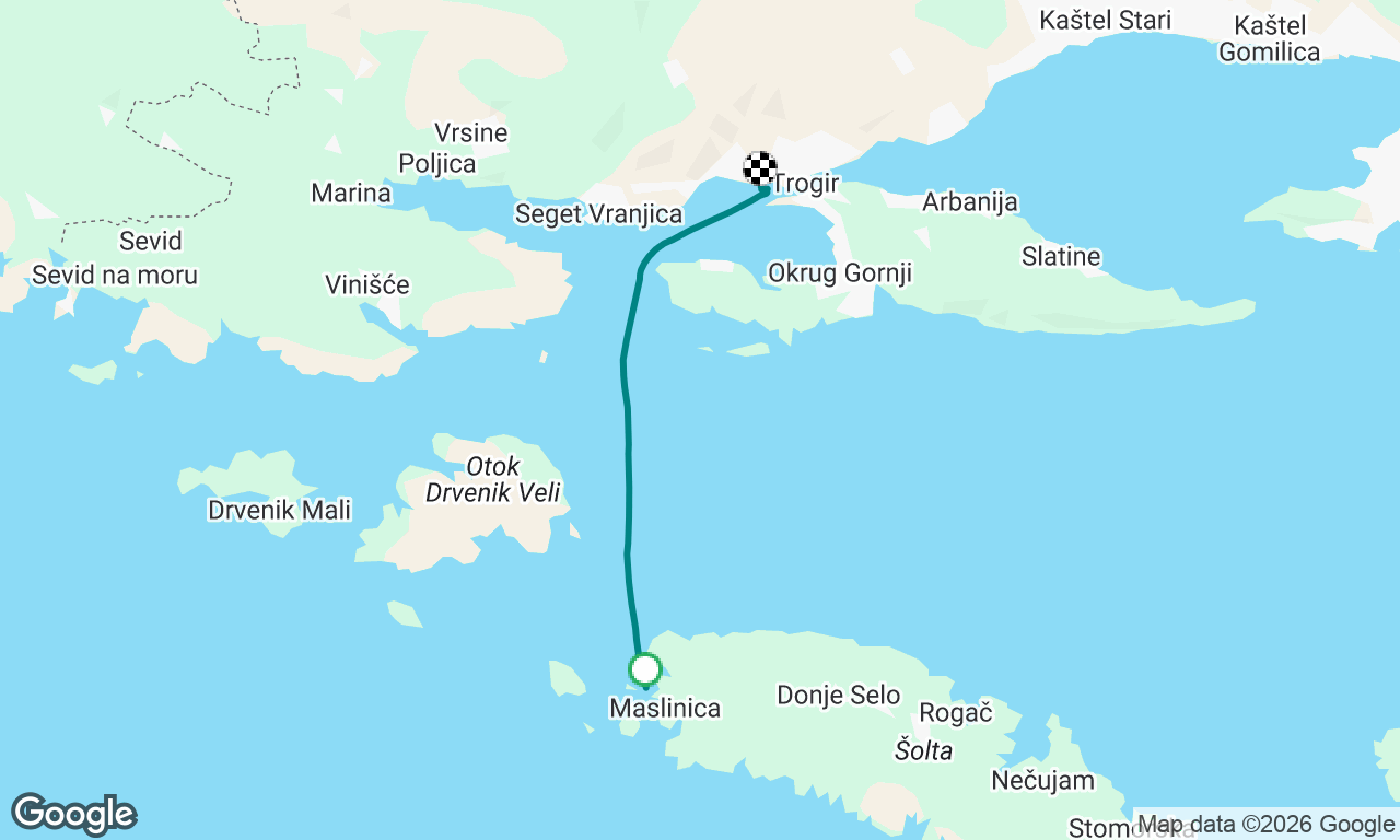 Final leg back to Trogir