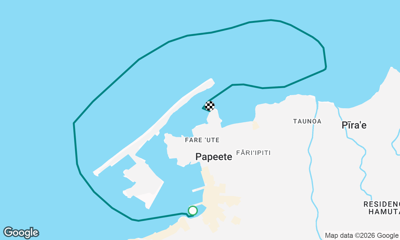 Single handed from Papeete Marina to Technimarine Shipyard