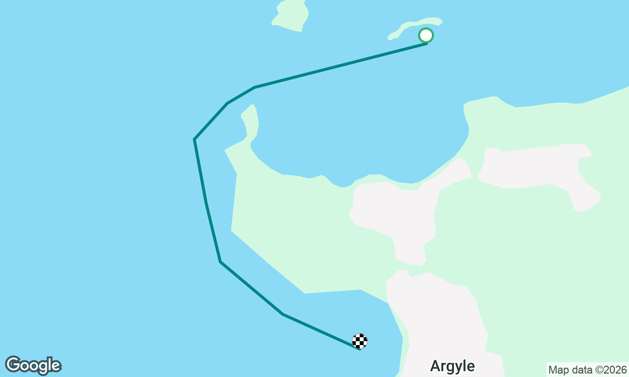 Sandy Island to Tyrell Bay