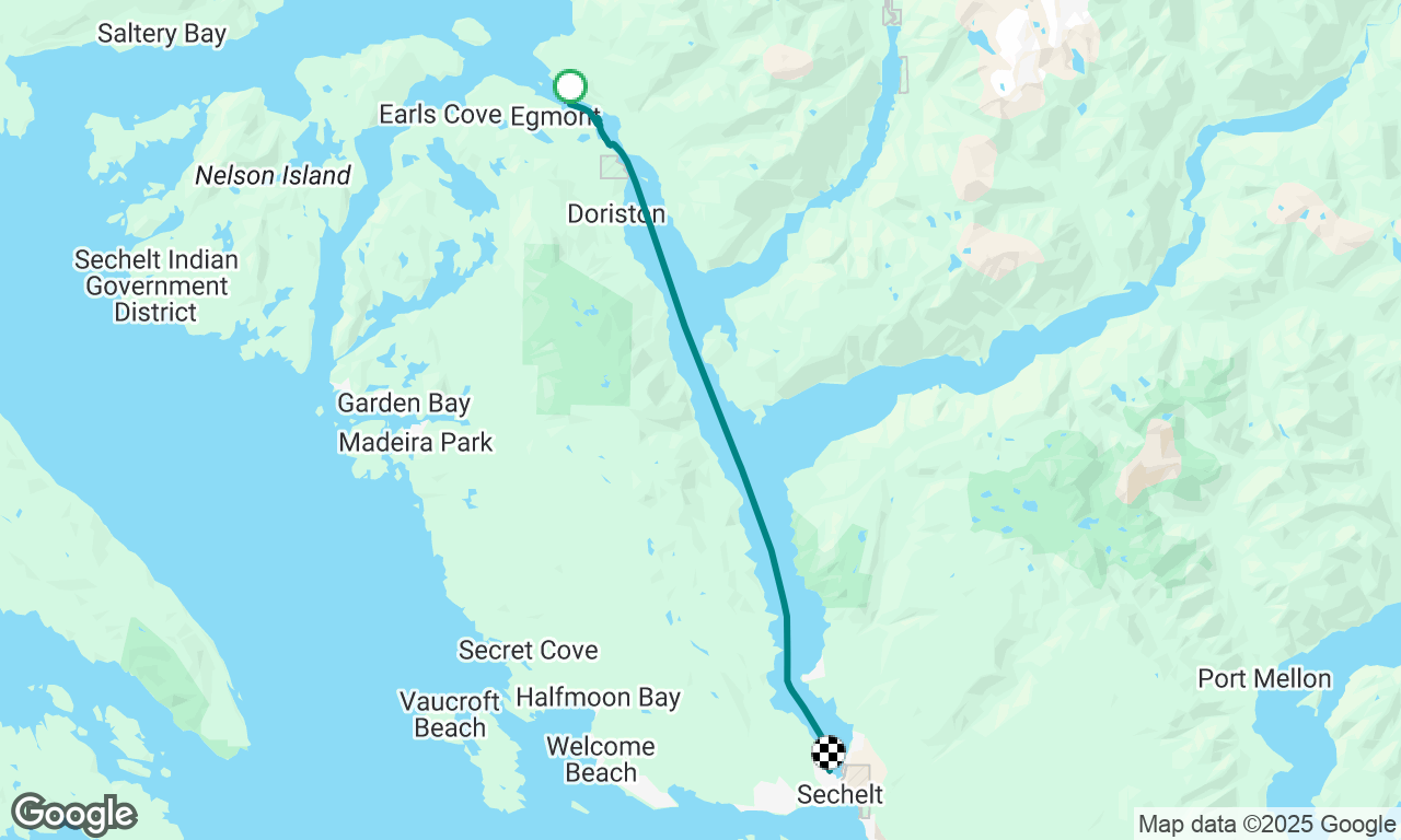Backeddy Marina to Sechelt