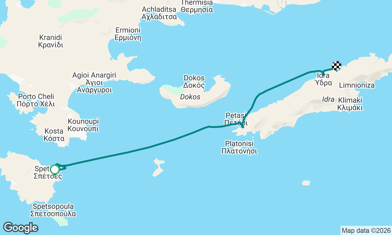 Spetses to Hydra 