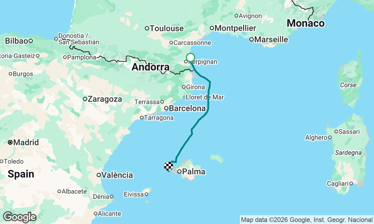 Voyage map