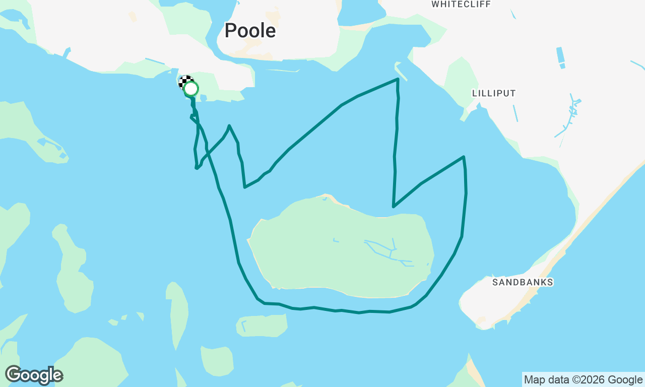 Solo evening sail round brownsea 
