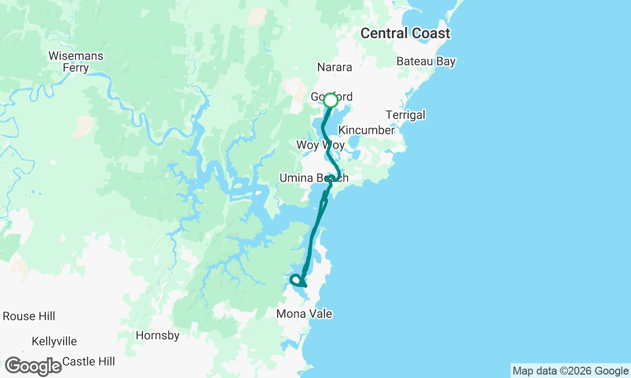 Gosford to Pittwater return to measure sails