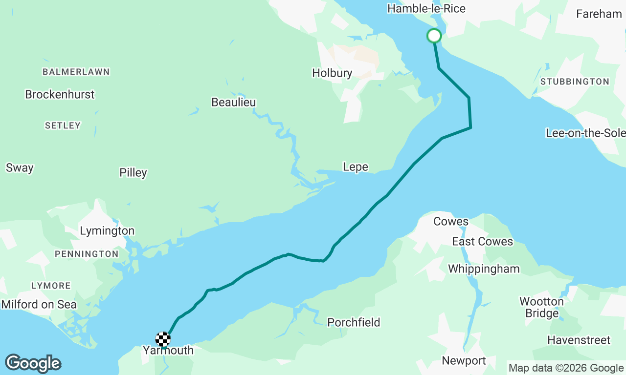hamble to yarmouth peak