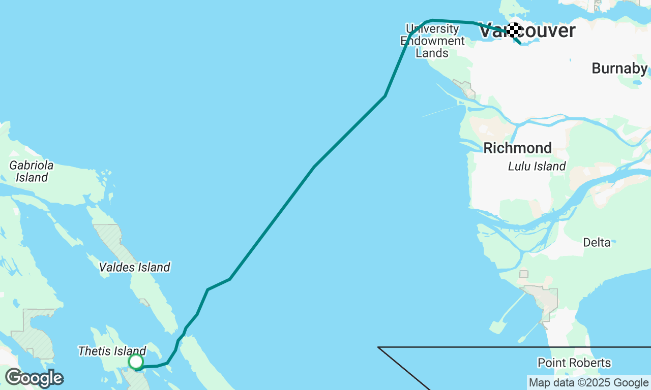 Clam Bay to Vancouver 
