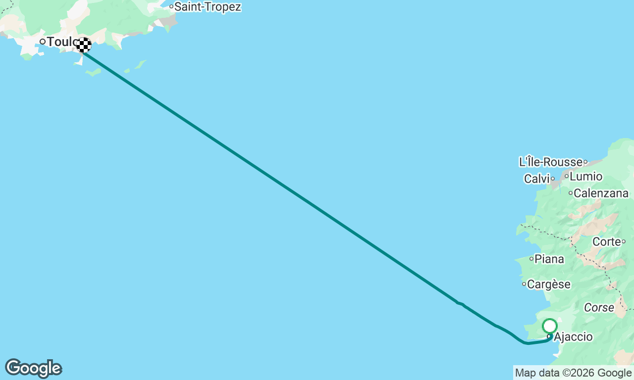 Retour Ajaccio Hyères sur Oceanis 34