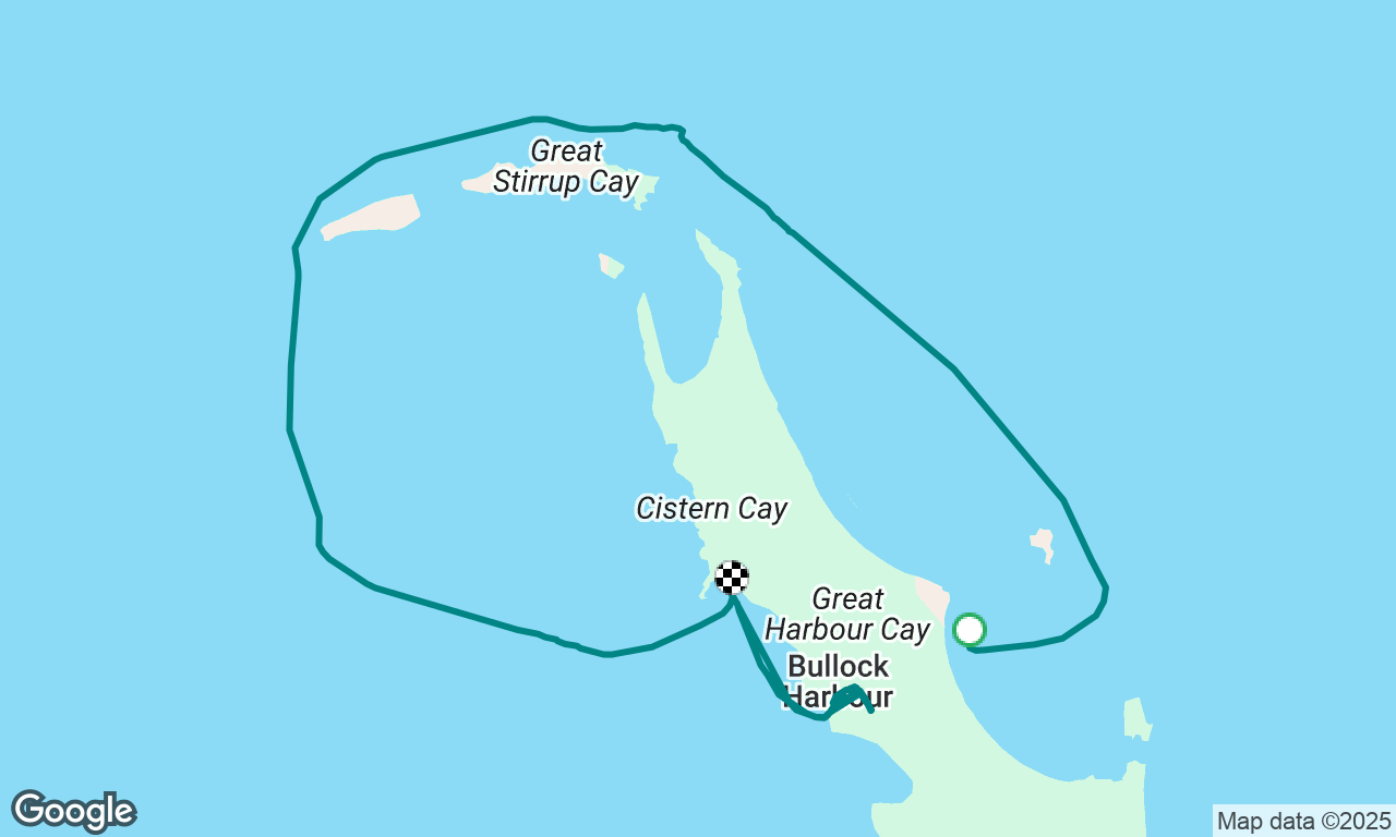 Great Harbor Cay Airport to Government Docks, Bahamas