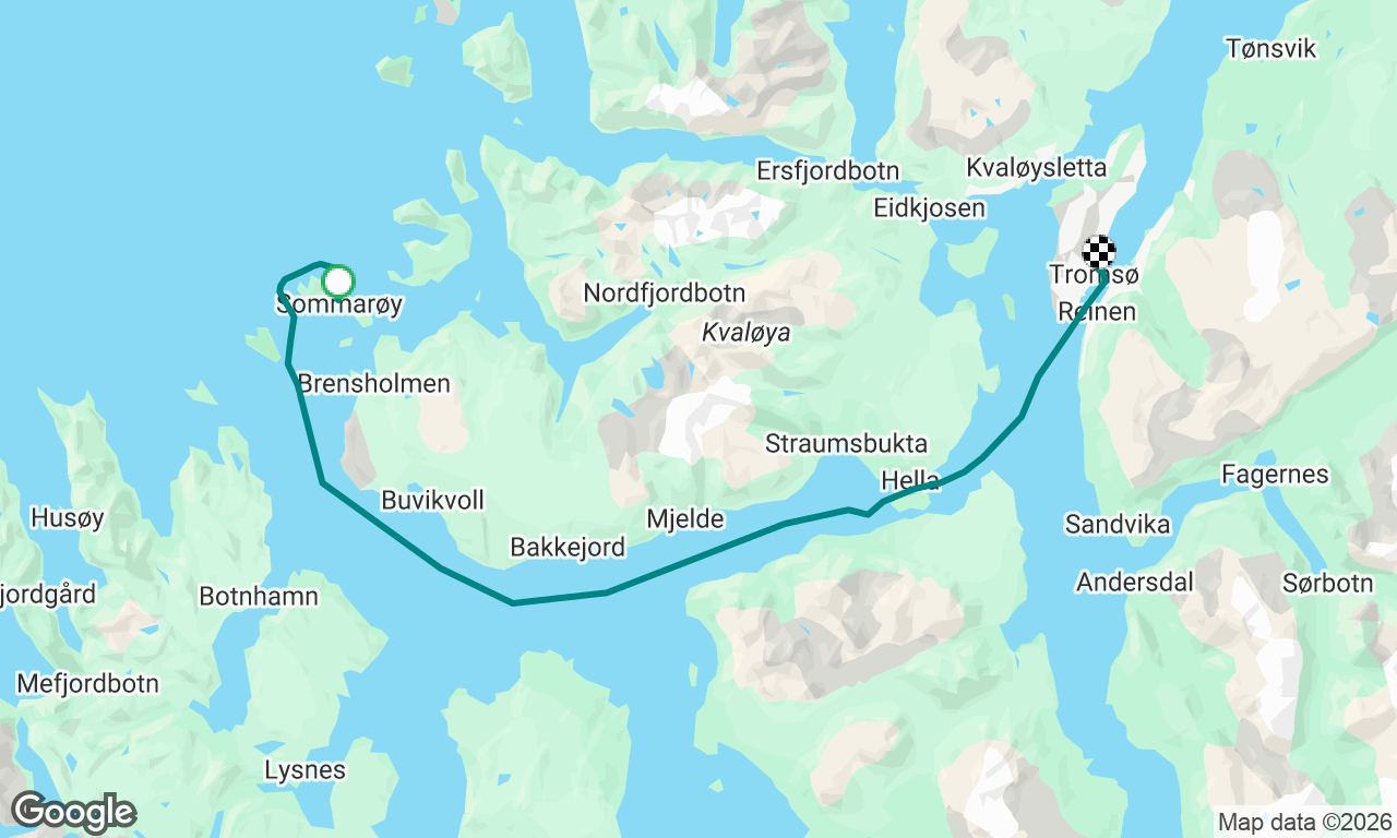 Sommarøy to Tromsø