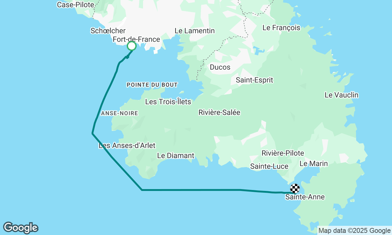 Christmas Day π Fort-Du-France to Marin