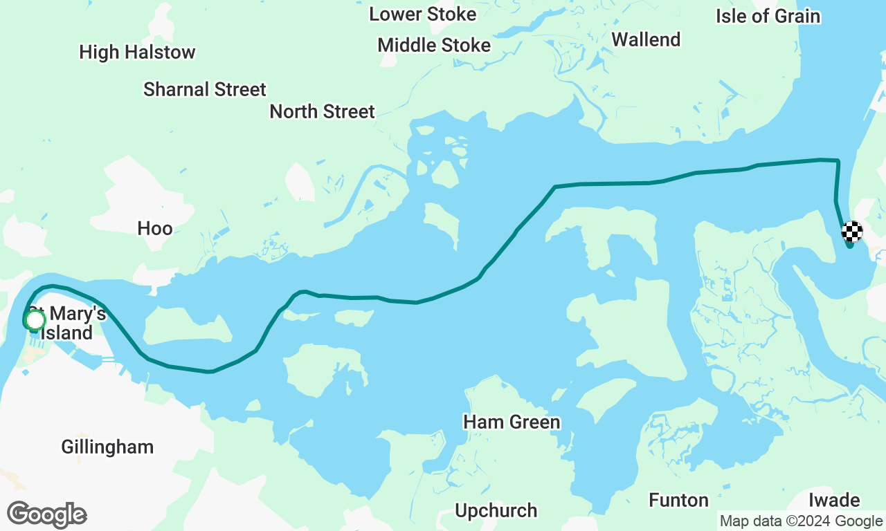 Fossil fuel sail to Queenborough