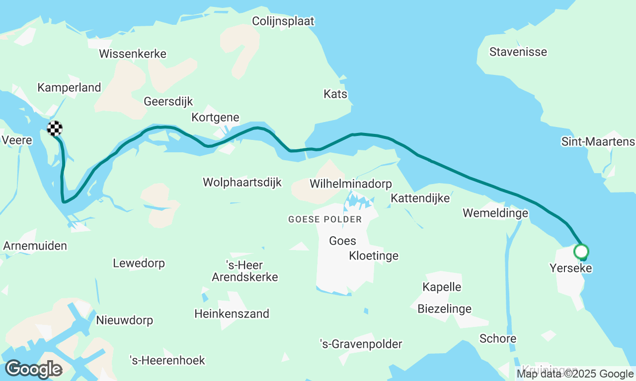 Yerseke to Haringvreter Island 