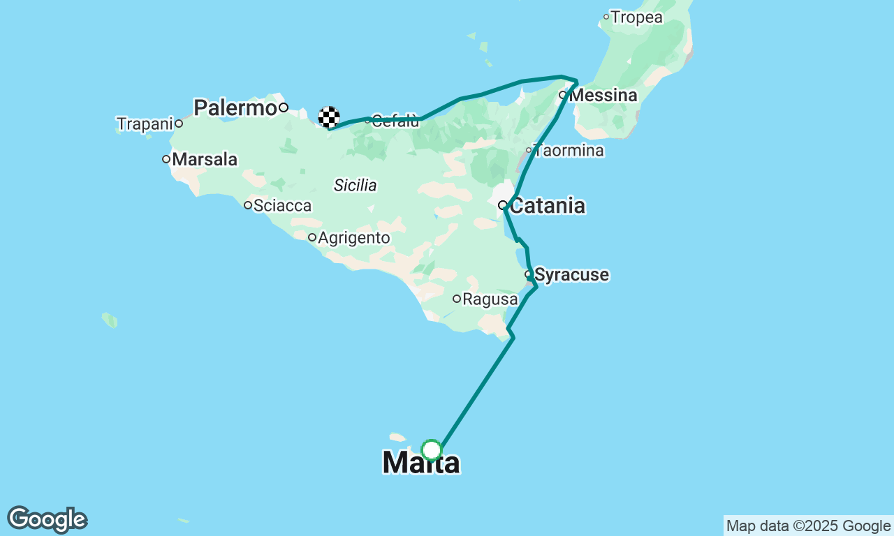 Voyage map