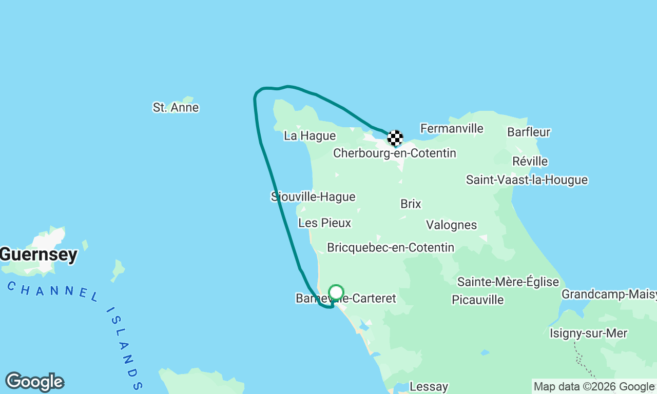 Steam from Carteret to Cherbourg