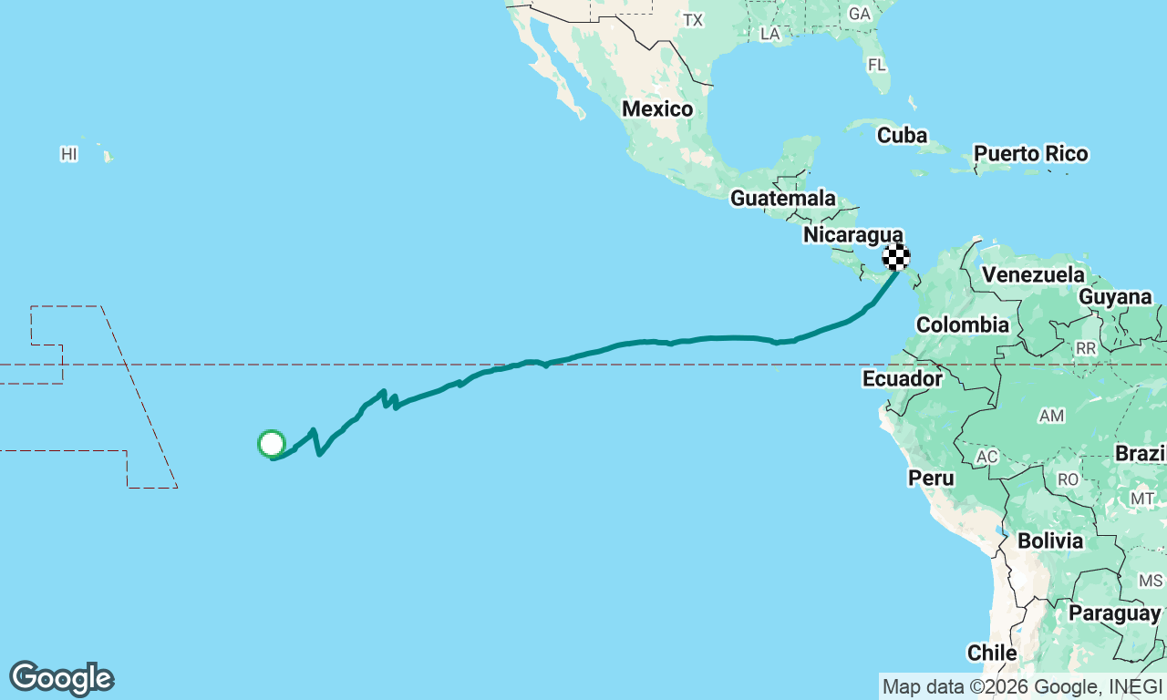 Niku Hiva to Panama City crossing