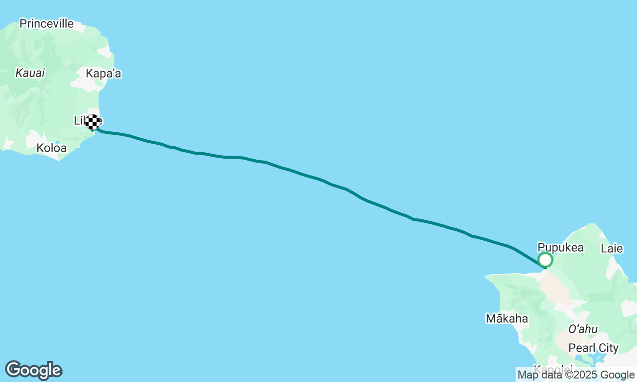 Haleiwa, Oahu- Nawiliwili, Kauai 