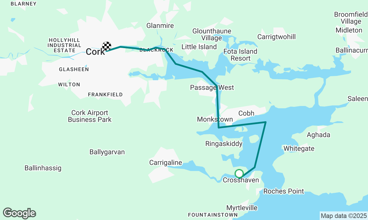 RCYC to Cork Town Quay 