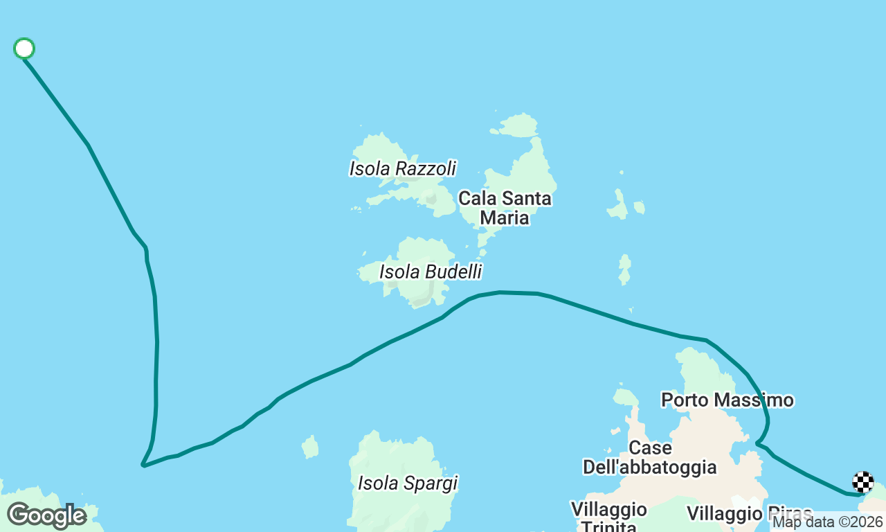 Transit from Bonifacio overnight to lunch anchorage near Caprera