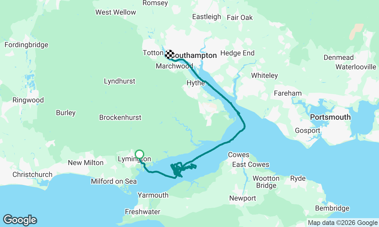 Lymington to Southampton 