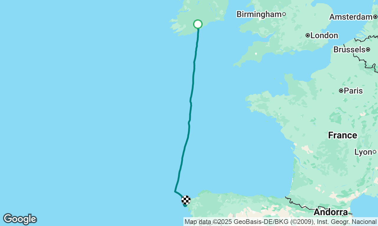 Crosshaven, Ireland to Cee, Spain