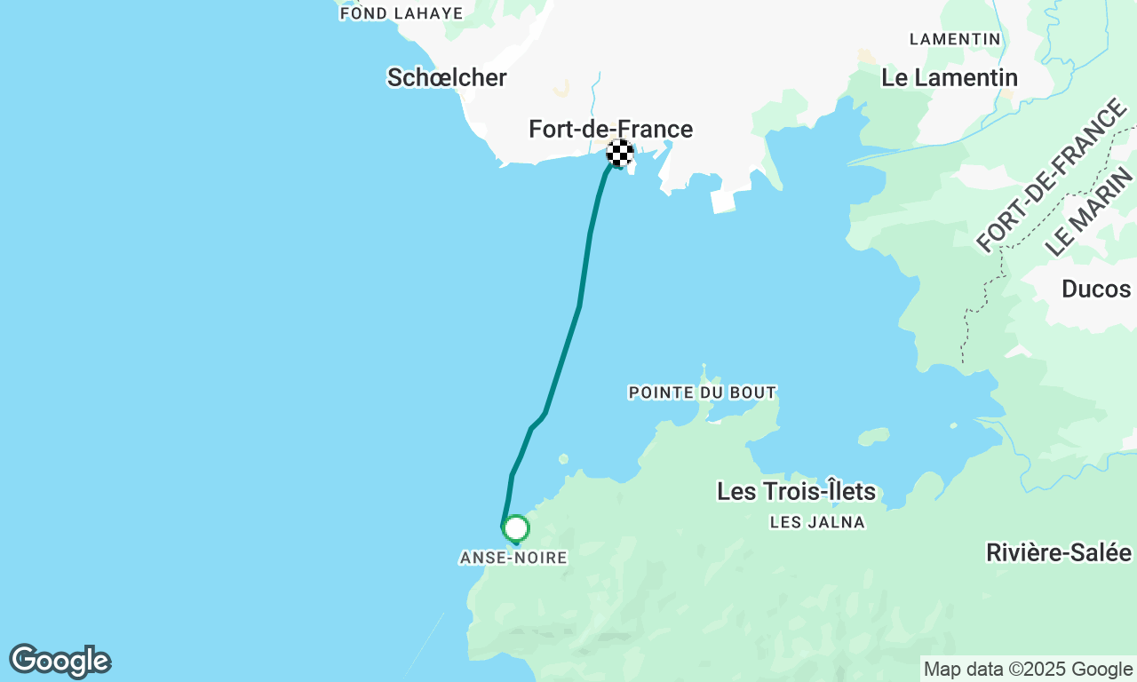 Anse noire à Fort de France