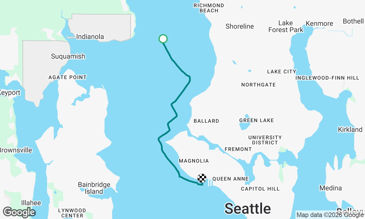 Foul Weather Bluff Race: Post-race happy cruise