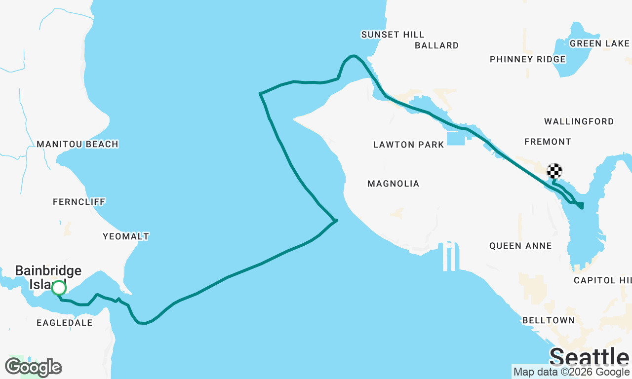 Eagle Harbor to Lake Union