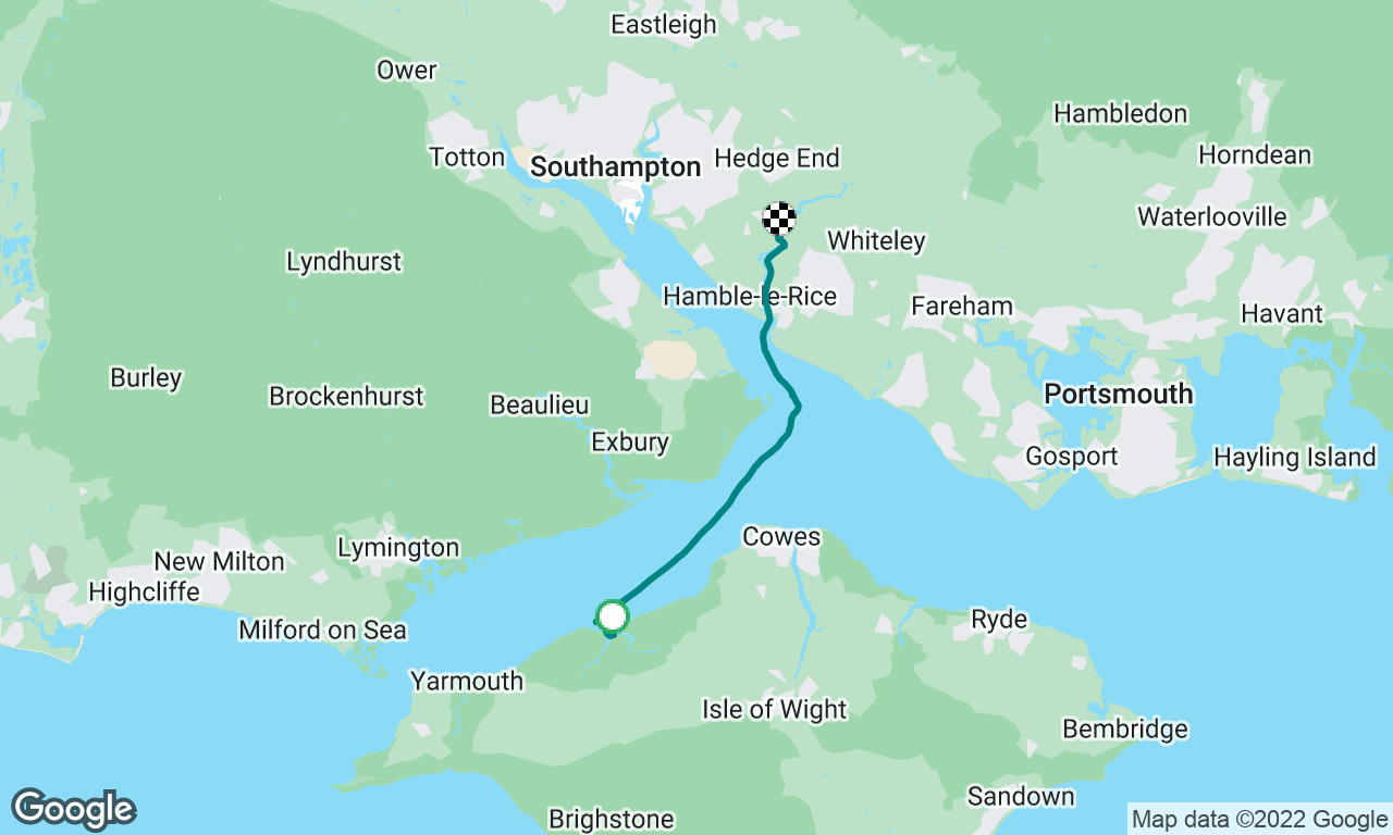 Trip From Hamstead to  Swanwick On Menai III 