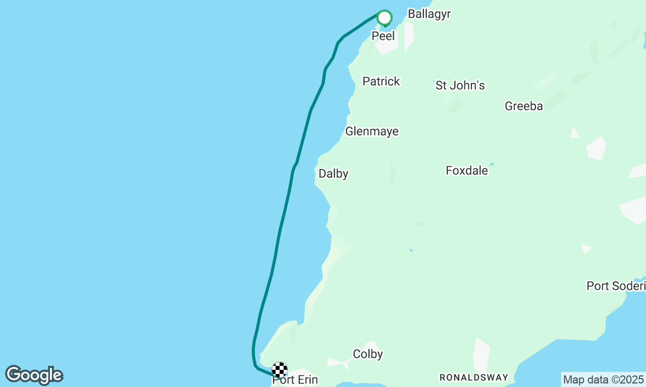 Short hop from Peel to Port Erin