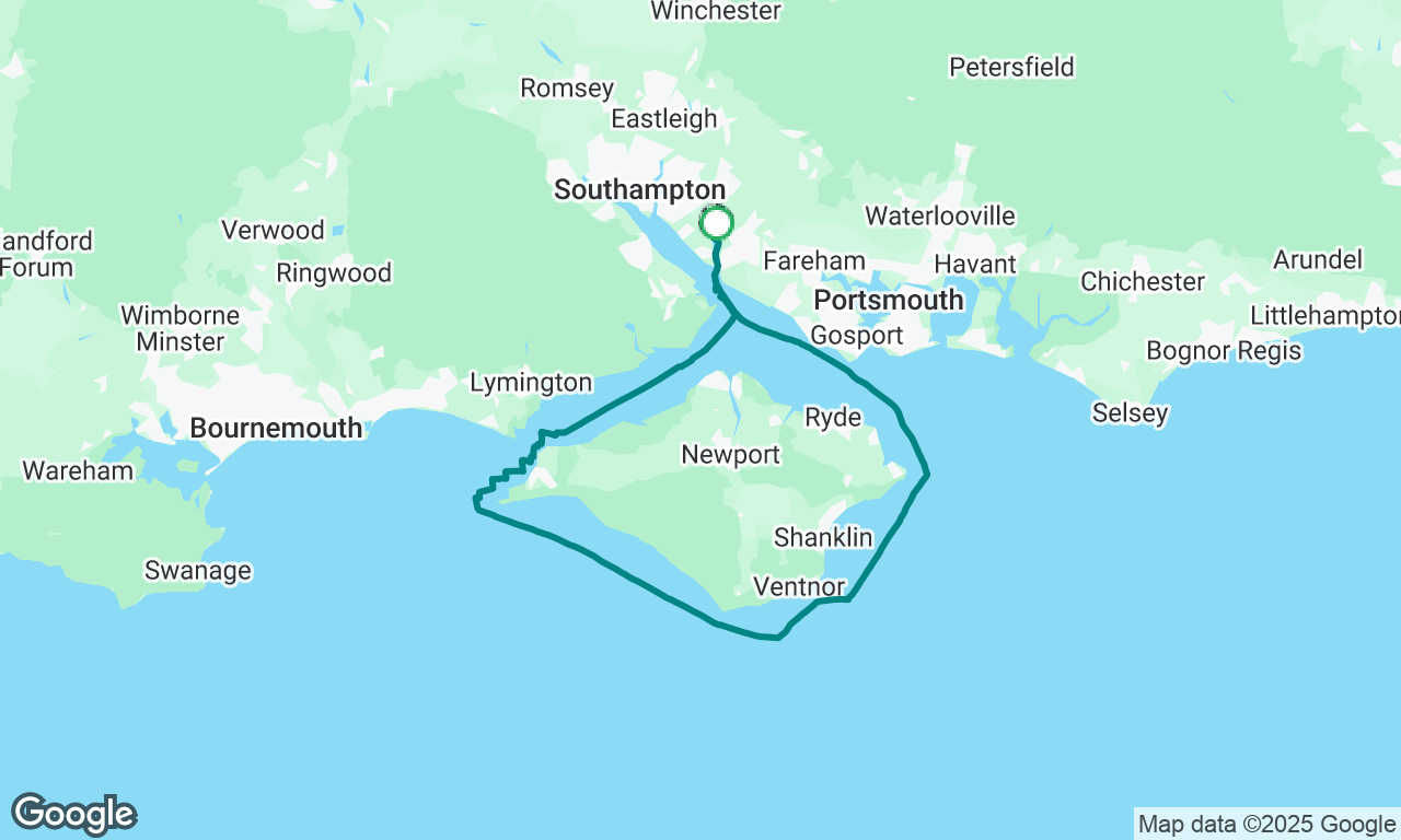 Day sail around Isle of Wight