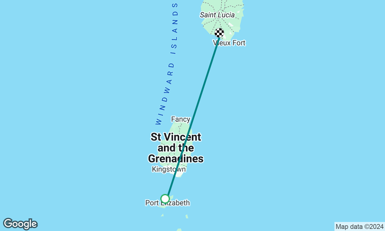 Bequia to Laborie St. Lucia