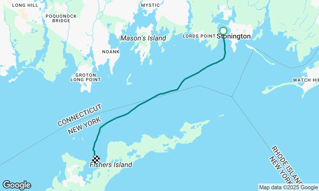Stonington, CT to Fishers Island, NY