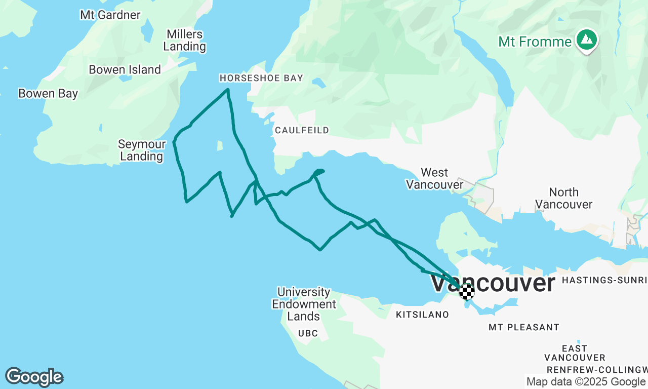 Sailing around Passage Island