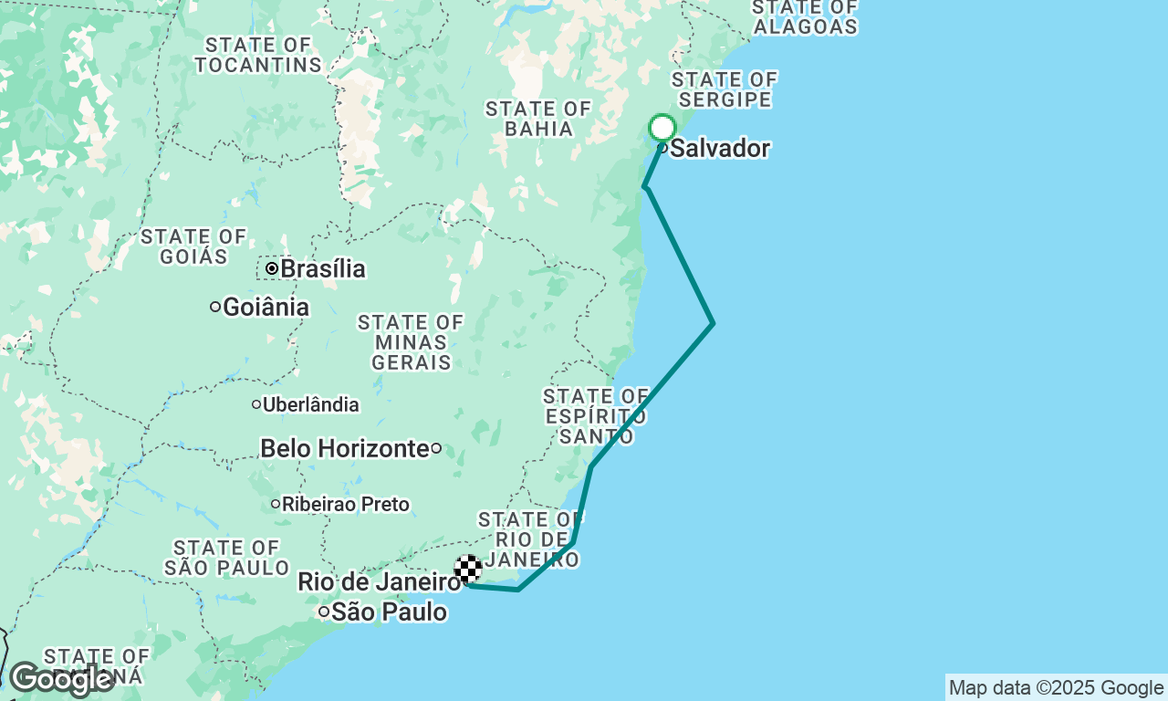 Salvador to Rio