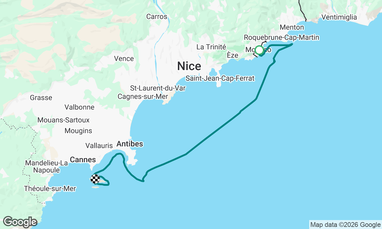 Voyage map
