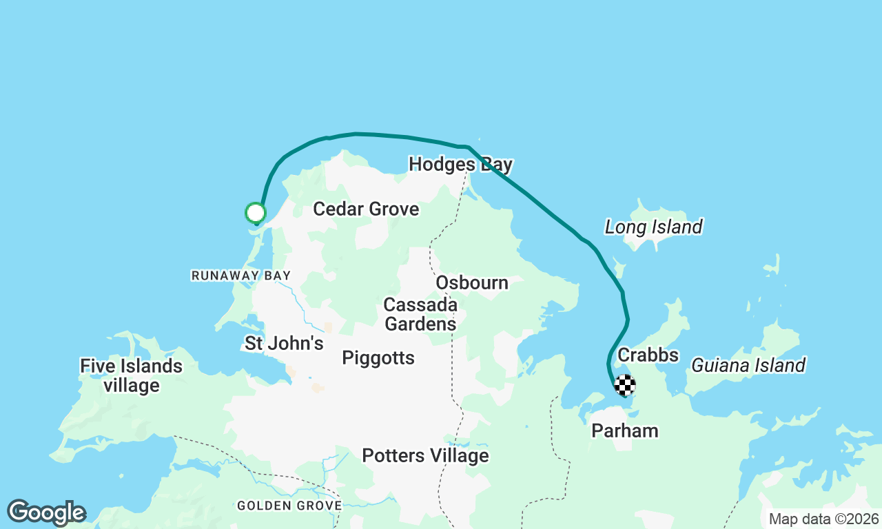 Dickenson Bay to Parham