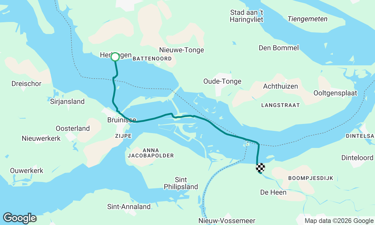 Terug naar huis. Het vrouwke kapitein.