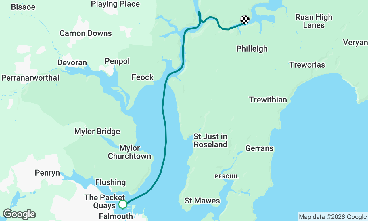 Falmouth Haven to Ruan Creek