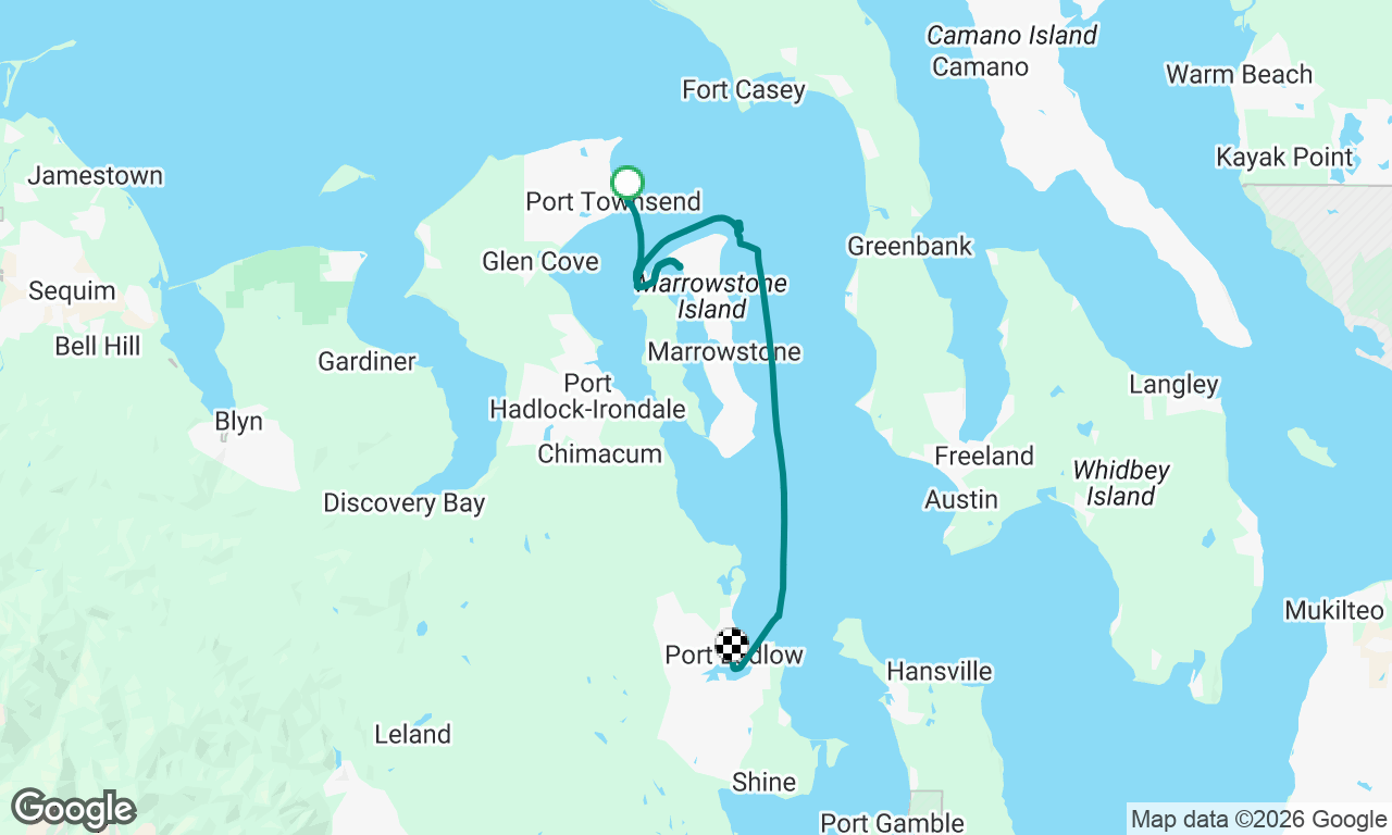 Port Townsend to Port Ludlow w/ stop at Fort Flagler State Park