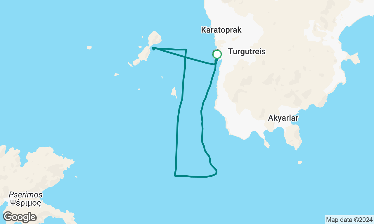 Sailing from Turgutreis. 