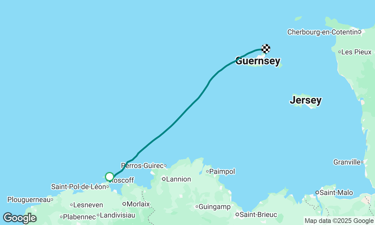 Roscoff to Beaucette, Guernsey