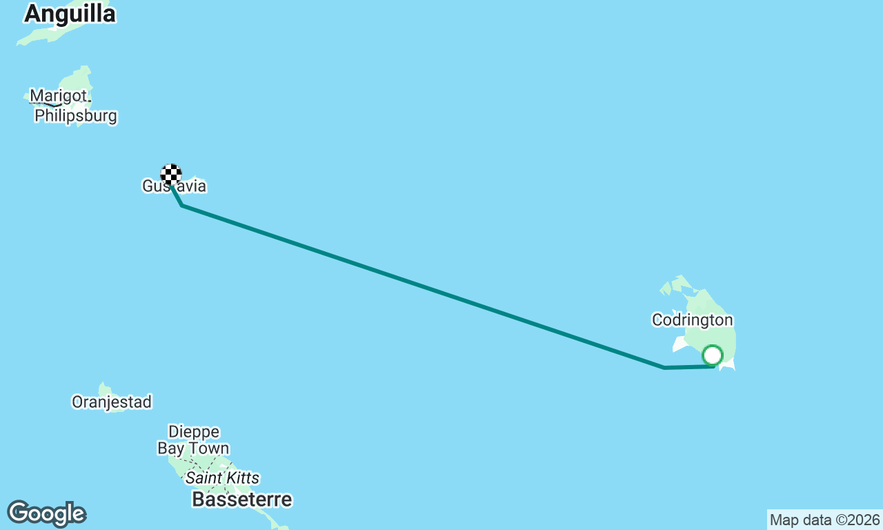 Barbuda to Saint Barths