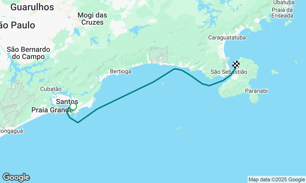 Travessia Santos > Ilhabela